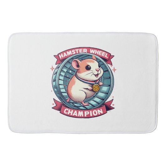 Hamsterwiel Kampioen Badmat (Voorkant)