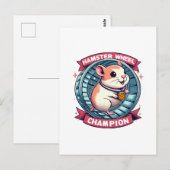 Hamsterwiel Kampioen Briefkaart (Voorkant / Achterkant)