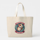 Hamsterwiel Kampioen Grote Tote Bag (Achterkant)