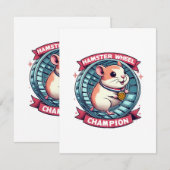 Hamsterwiel Kampioen Informatiekaartje (Voorkant / Achterkant)