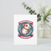 Hamsterwiel Kampioen Informatiekaartje (Staand voorkant)
