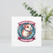 Hamsterwiel Kampioen Kaart (Staand voorkant)