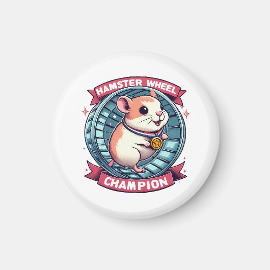 Hamsterwiel Kampioen Magneet (Voorkant)