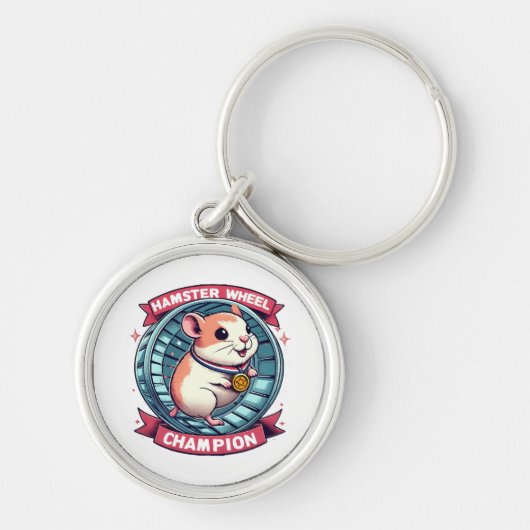 Hamsterwiel Kampioen Sleutelhanger (Voorkant)