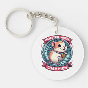 Hamsterwiel Kampioen Sleutelhanger