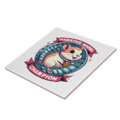 Hamsterwiel Kampioen Tegeltje (Zijkant)