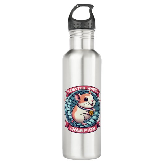 Hamsterwiel Kampioen Waterfles (Voorkant)