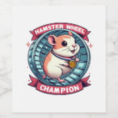 Hamsterwiel Kampioen Wijn Etiket (Enkel label)
