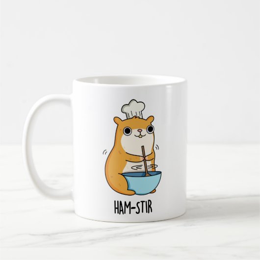 Hamstir Grappige Hamster Pun Koffiemok (Links)