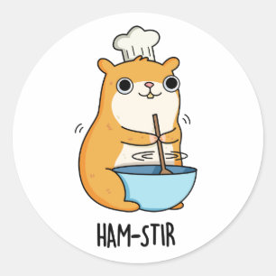 Hamstir Grappige Hamster Pun Ronde Sticker