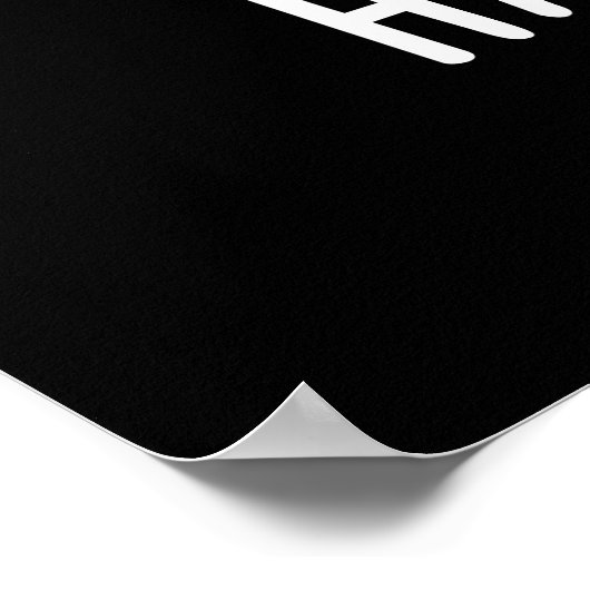 Hamstring Funny Pig Pun Dark BG Poster (Hoek)