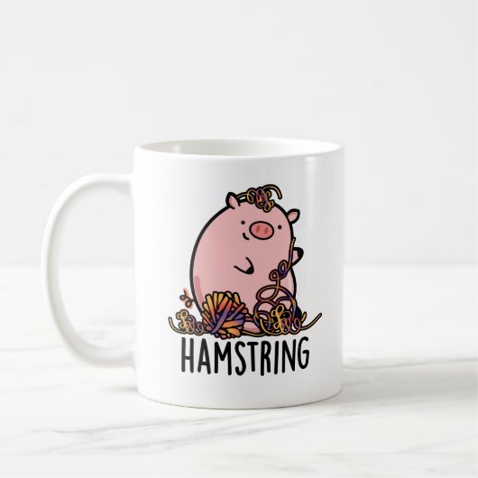 Hamstring Funny Pig Pun Koffiemok (Links)