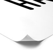 Hamstring Funny Pig Pun Poster (Hoek)