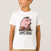 Hamstring Funny Pig Pun T-shirt (Voorkant)