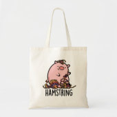 Hamstring Funny Pig Pun Tote Bag (Voorkant)