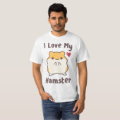 Hamube I Love My Hamster Cute Hammy  T-shirt (Voorkant volledig)