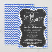 Han Blue Chevron strepen; Chalkboard look Kaart (Voorkant / Achterkant)