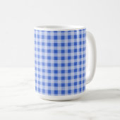 Han Blue Gingham; Gecontroleerd Koffiemok (Voorkant rechts)