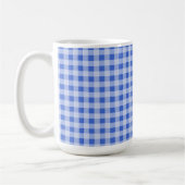 Han Blue Gingham; Gecontroleerd Koffiemok (Links)