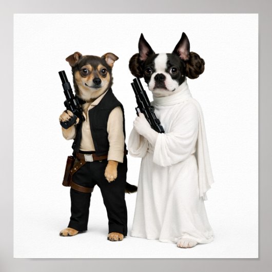 "Han & Leia" Poster (Voorkant)