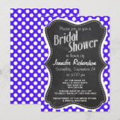 Han Paarse Polka Dots; schoolbord Kaart (Voorkant / Achterkant)