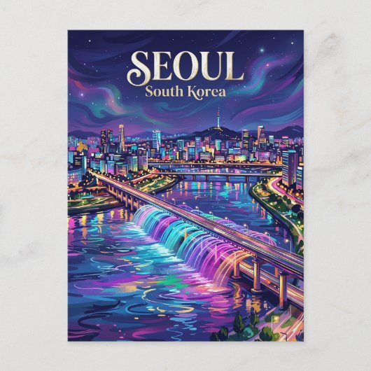 Han-rivier Zuid-Korea Briefkaart (Voorkant)