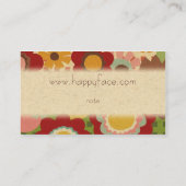 Hana Bisiness Card Visitekaartje (Achterkant)