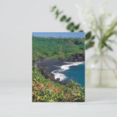 Hana Black Sand Beach Maui Hawaii Briefkaart (Staand voorkant)
