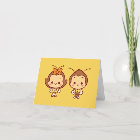 Hana en Hachi Notecard Kaart (Voorkant)