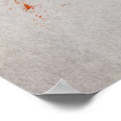 HANA Flower Japanse Calligrafie 2 Poster (Hoek)