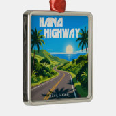 Hana Highway Maui Hawaii landschap Metalen Ornament (Rechts)