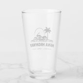 Hana Highway Maui Hawaii motorfiets Glas (Achterkant)