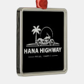Hana Highway Maui Hawaii motorfiets Metalen Ornament (Rechts)