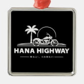 Hana Highway Maui Hawaii motorfiets Metalen Ornament (Voorkant)