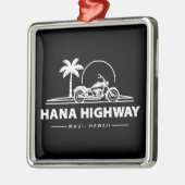 Hana Highway Maui Hawaii motorfiets Metalen Ornament (Links)