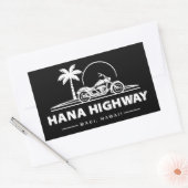 Hana Highway Maui Hawaii motorfiets Rechthoekige Sticker (Envelop)