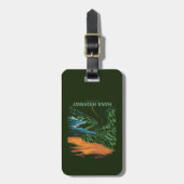 Hana Highway Maui Hawaii Vista Bagagelabel (Voorkant verticaal)