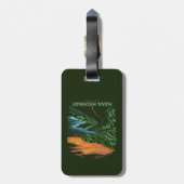 Hana Highway Maui Hawaii Vista Bagagelabel (Achterkant verticaal)