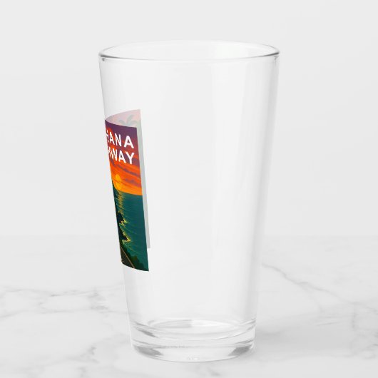 Hana Highway Maui Hawaii zonsondergang Glas (Links)