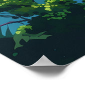 Hana Maui Hawaii Road to Hana Beach Coast Retro Poster (Hoek)