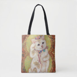 Hana & Takara: Lucky Beckoning Cats Tote Bag