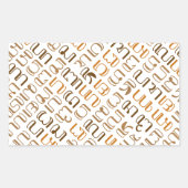 Hanacaraka Rechthoekige Sticker (Voorkant)