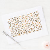 Hanacaraka Rechthoekige Sticker (Envelop)