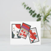 Hanafuda Briefkaart (Staand voorkant)