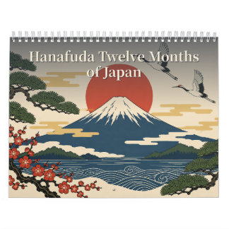 Hanafuda Flower Cards Ukiyo-e Japanese Art Kalender