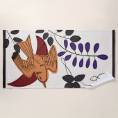 Hanafuda "Fuji-ni-hototogisu" Strandlaken (Voorkant)