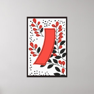 hanafuda Kaart Kunst verpakt canvas XL