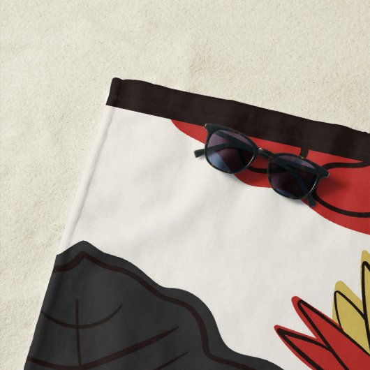 Hanafuda "Kiku-ni-sakazuki" Strandlaken (In situ)