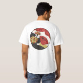 Hanafuda "Kiku-ni-sakazuki" T-shirt (Achterkant volledig)