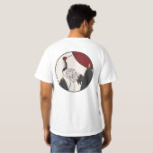 Hanafuda "Matsu-ni-tsuru" T-shirt (Achterkant volledig)